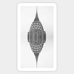 Chrysler Building (refected) Sticker